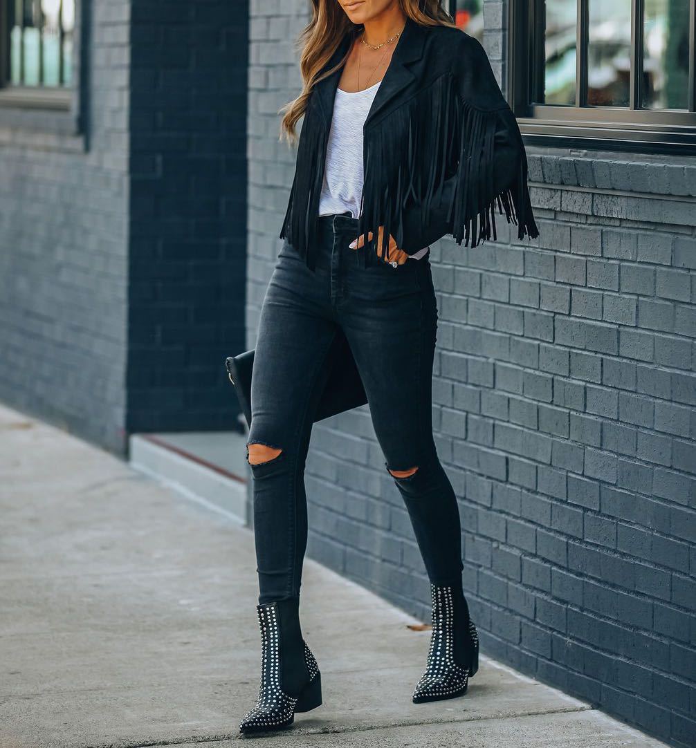 Alba | Fringe Cropped Jacket