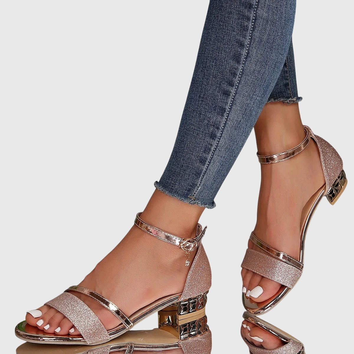 Aliana | Women’s Adjustable Heeled Sandals with Secure Straps