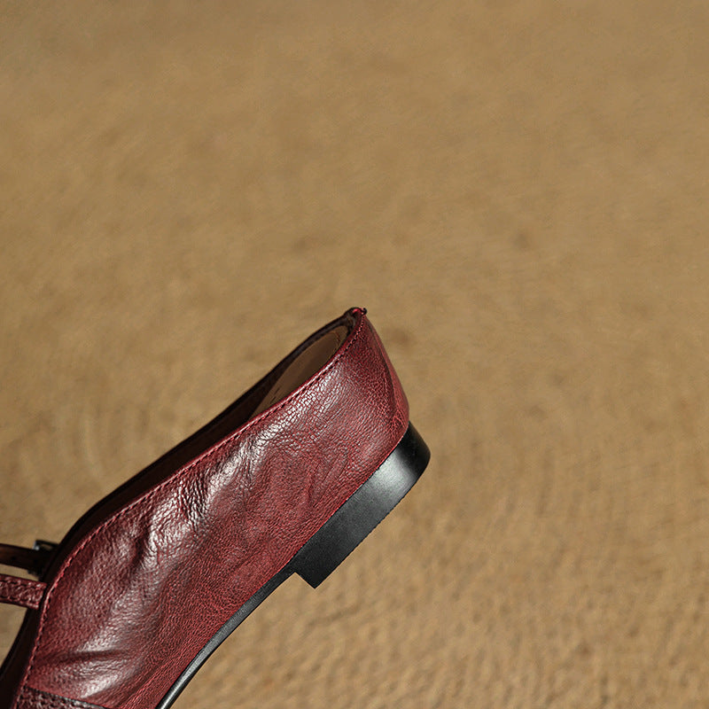Alicia | Pointed-Toe Mary Jane Mule Shoes