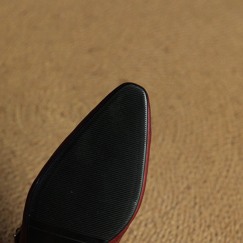 Alicia | Pointed-Toe Mary Jane Mule Shoes