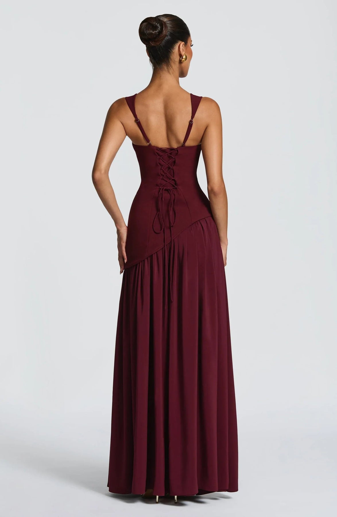 Audrey | Women's Sleeveless A-Line Maxi Dress with Side Slit