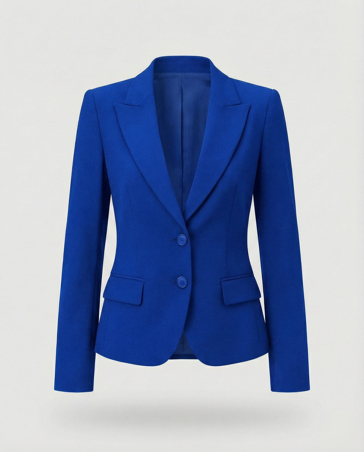 Beatrice | Women's Fitted Peplum Blazer With Button Front