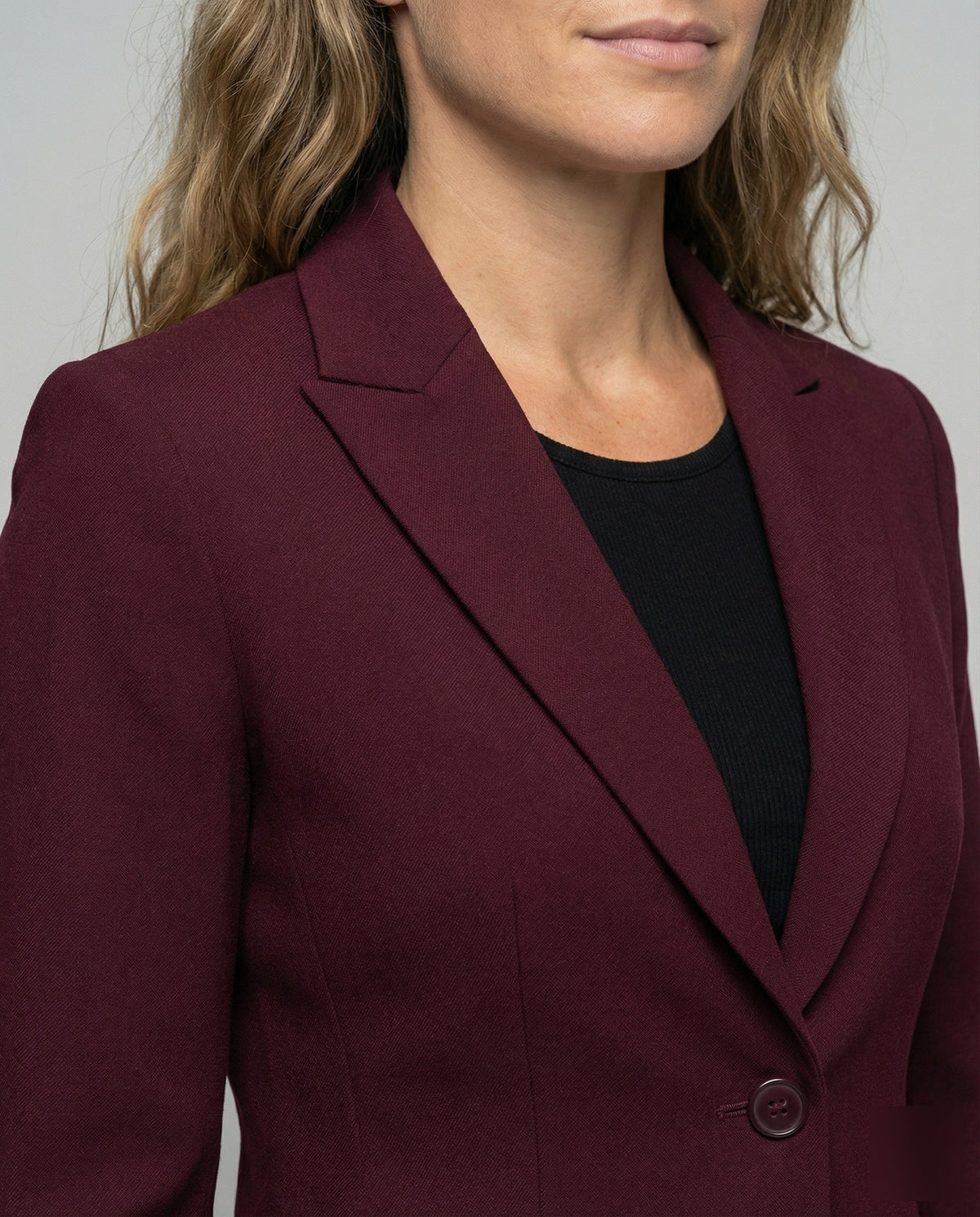 Beatrice | Women's Fitted Peplum Blazer With Button Front