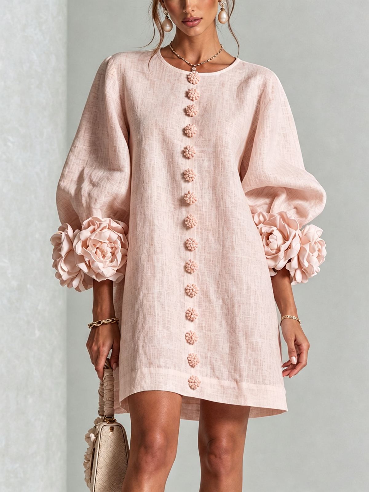 Benedetta | Floral Button-Down Mini Dress