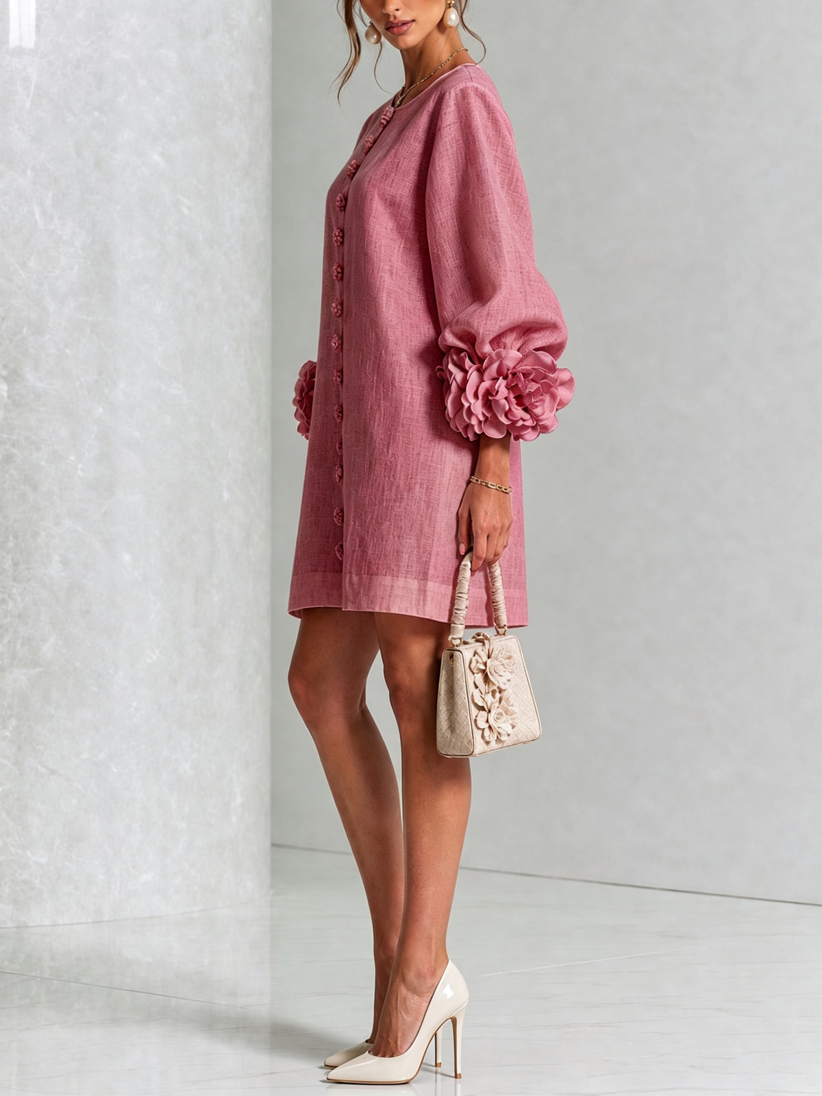 Benedetta | Floral Button-Down Mini Dress