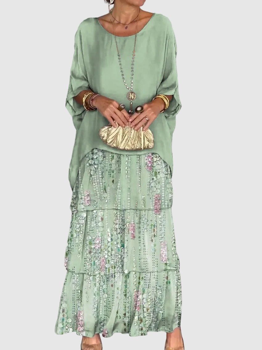 Bianca | Women’s Flowing Layered Maxi Dress
