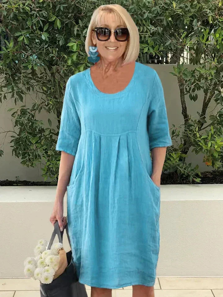 Camil | Relaxed Midi Dress with Pockets