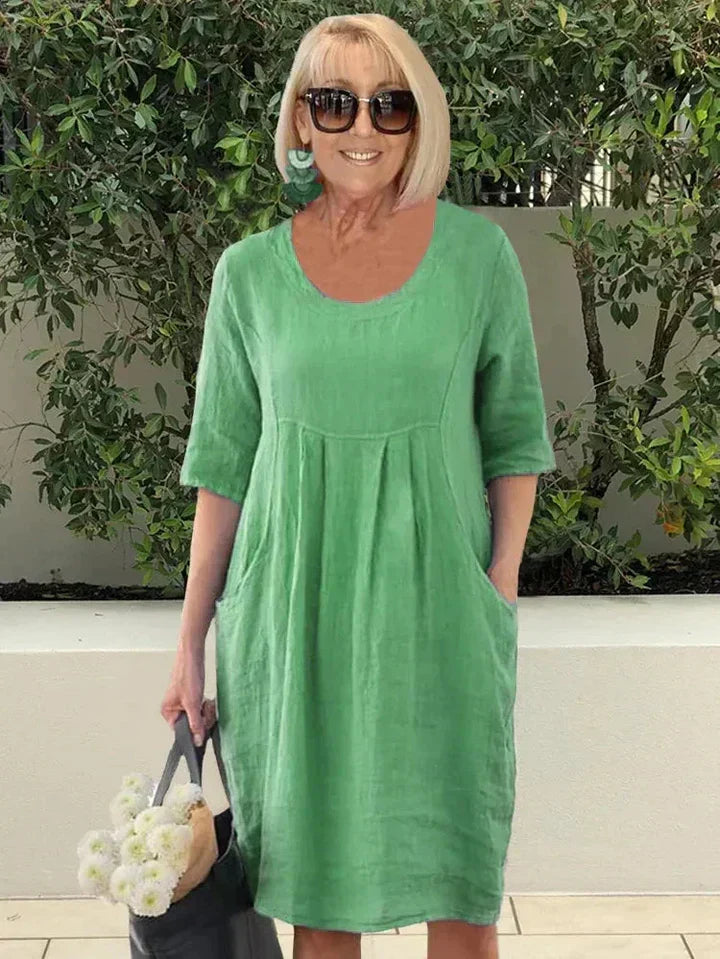Camil | Relaxed Midi Dress with Pockets
