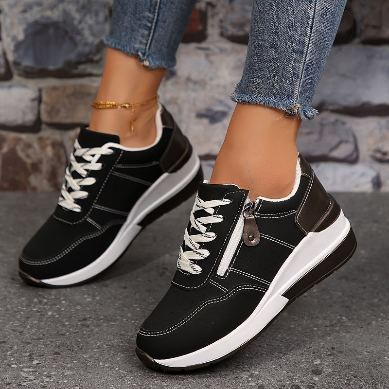 Cassie | Women's Elevated Sole Trainers with Cushioned Footbed