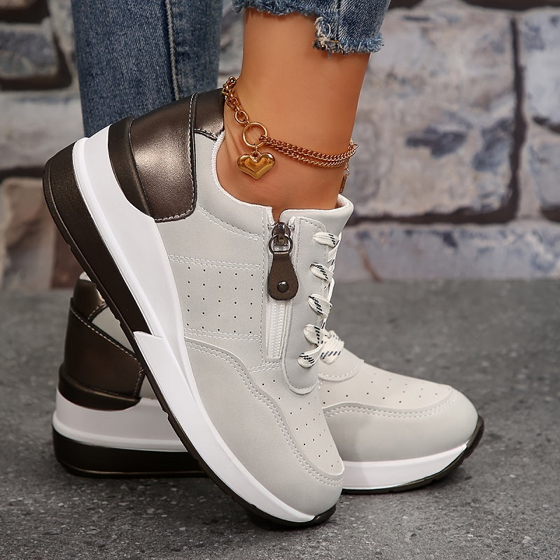Cassie | Women's Elevated Sole Trainers with Cushioned Footbed