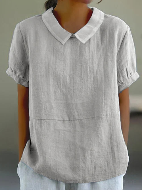 Cecilia | Women's Short Sleeve Button-Front Dress Shirt