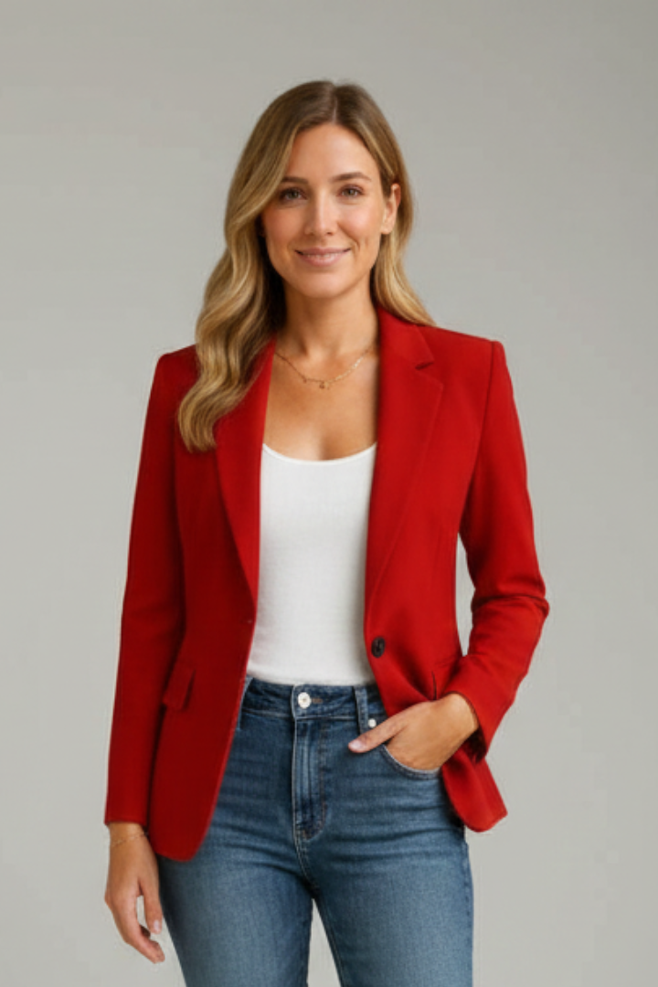 Colette | Women’s Single-Button Blazer with Notched Lapels