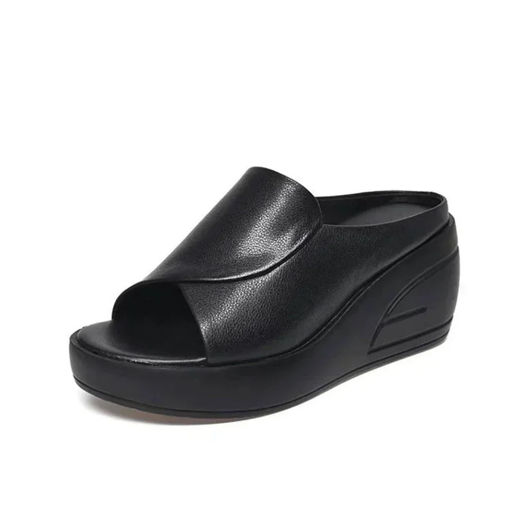 Coline | Women's Platform Wedge Mule Sandals