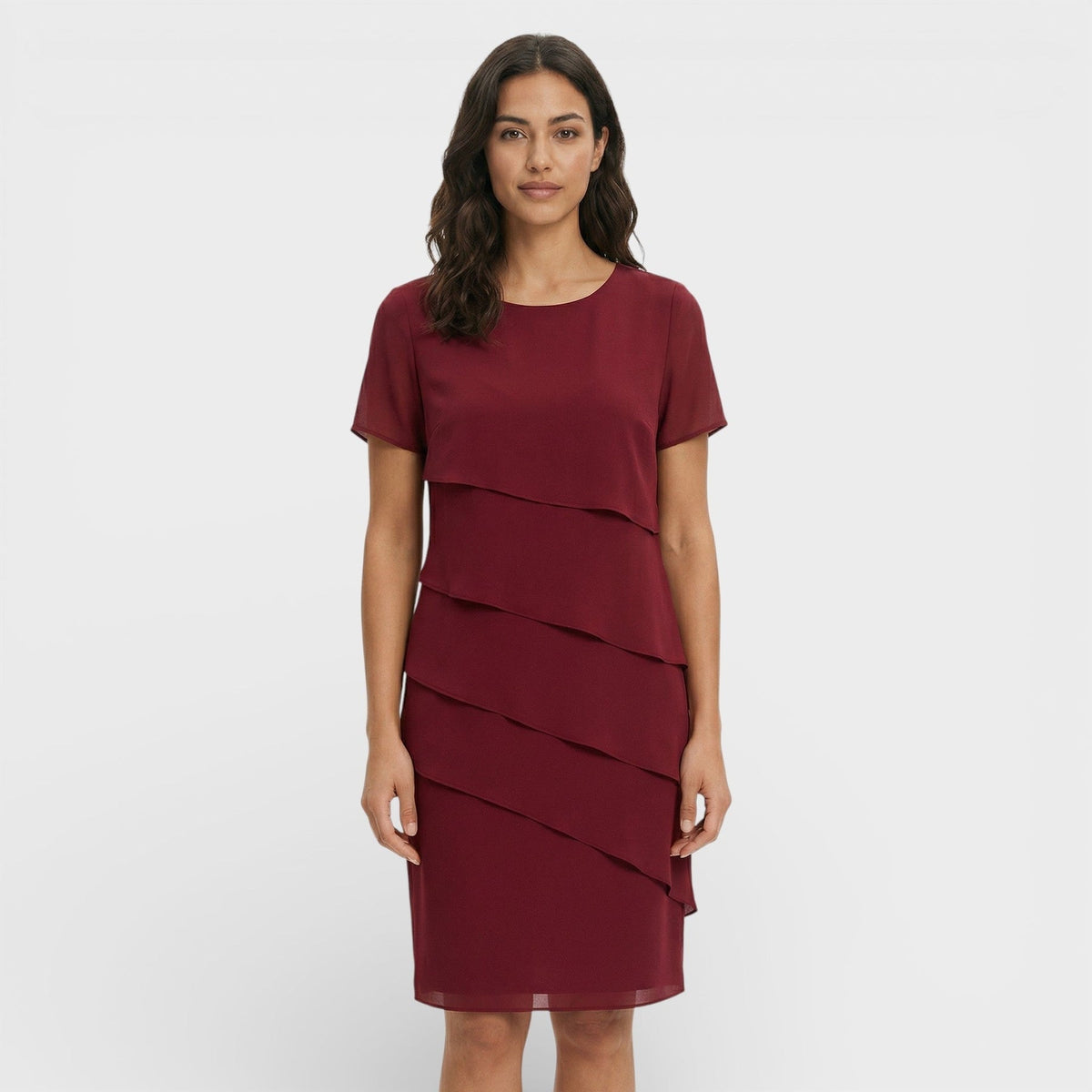 Cressida | Women’s Short-Sleeve Mini Dress with Ruffle Detail