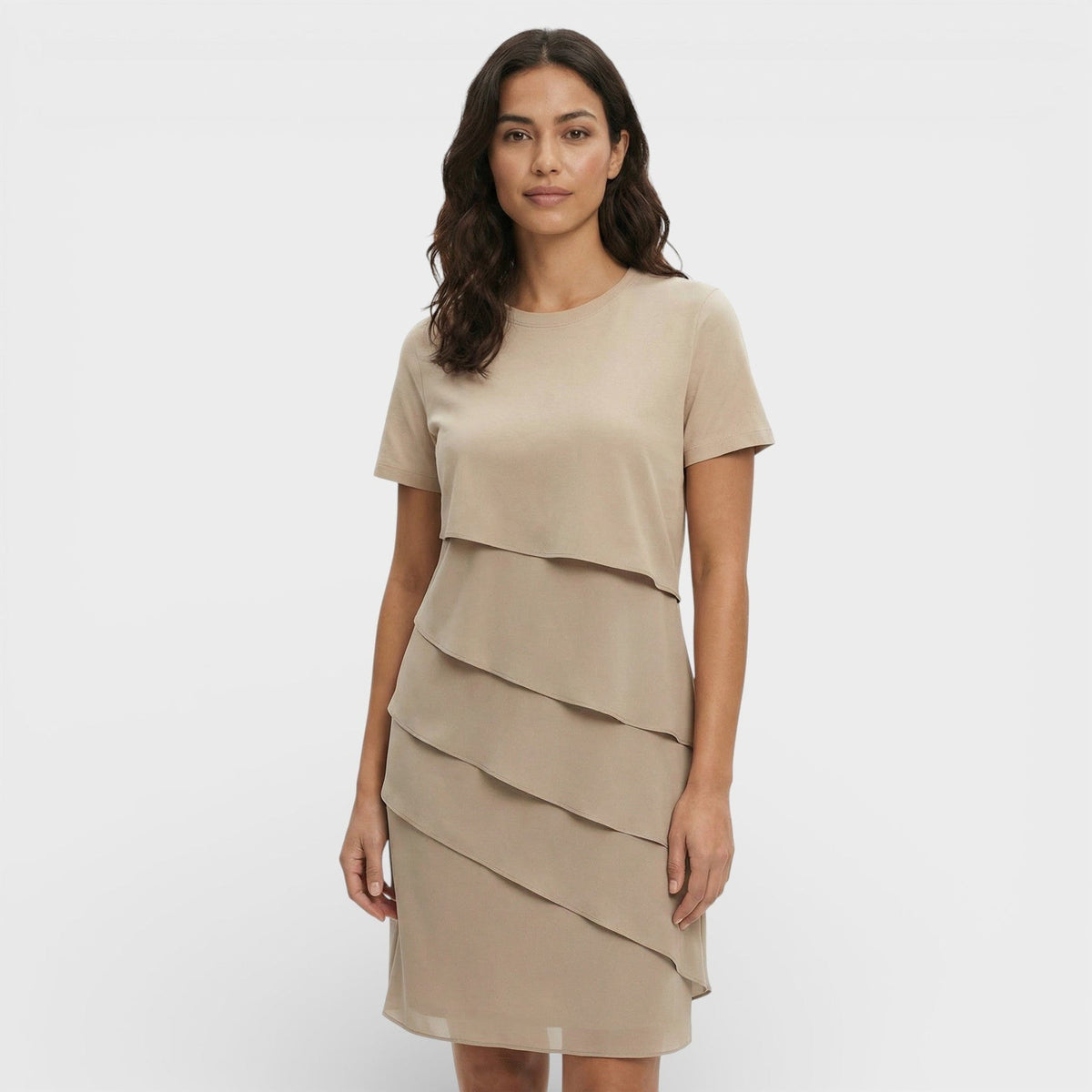Cressida | Women’s Short-Sleeve Mini Dress with Ruffle Detail