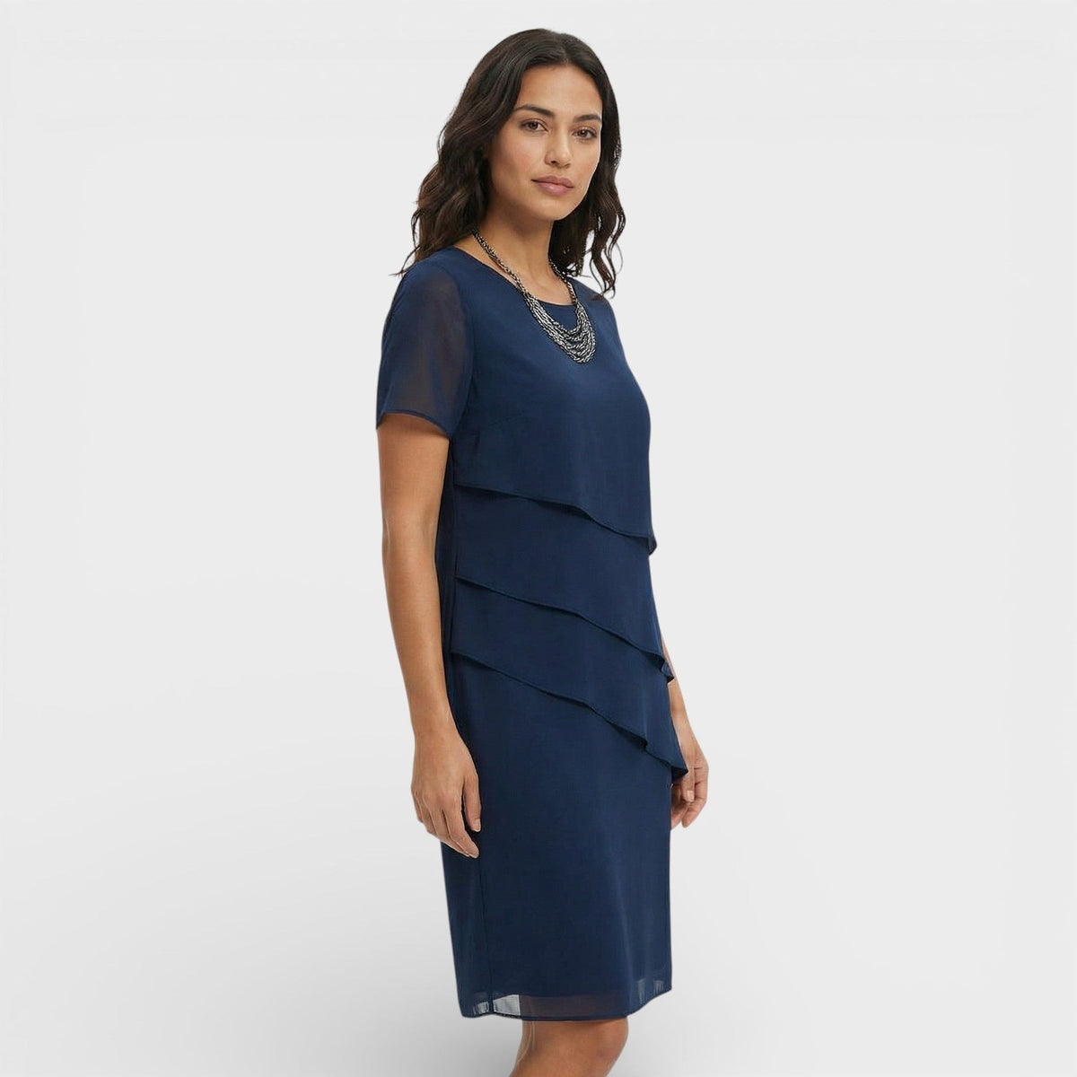 Cressida | Women’s Short-Sleeve Mini Dress with Ruffle Detail