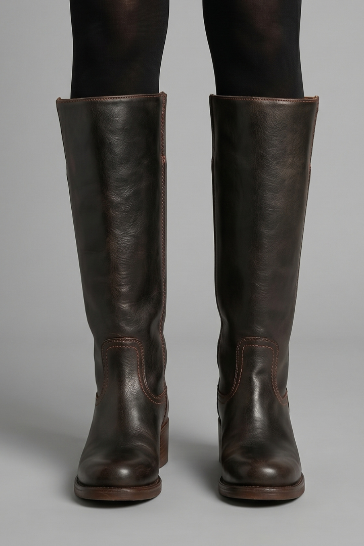Darla | Women's Mid-Calf Pull-On Boots With Block Heels