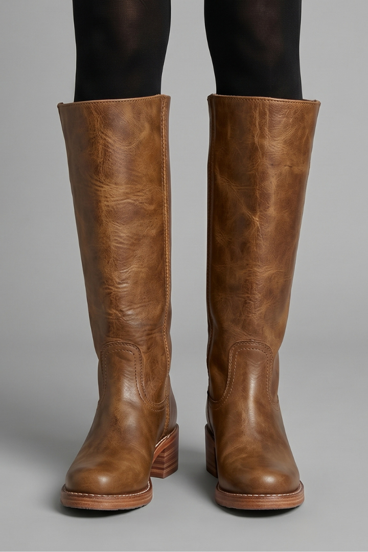 Darla | Women's Mid-Calf Pull-On Boots With Block Heels