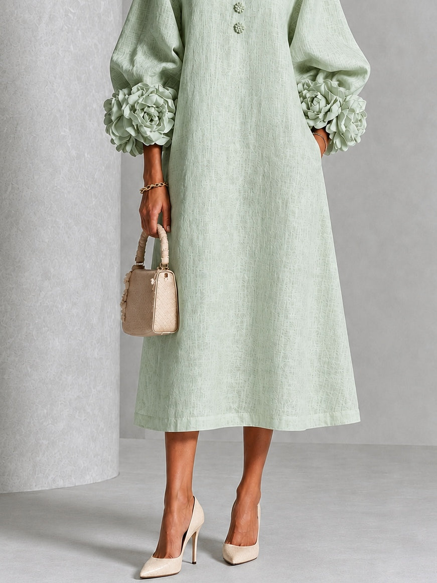 Dorothy | Women's Floral Button-Front Midi Dress