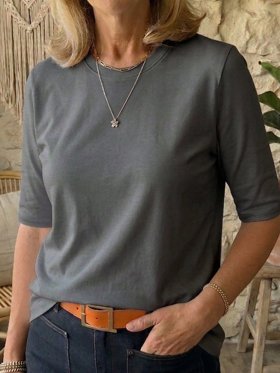 Eliska | Relaxed Half-Sleeve T-Shirt