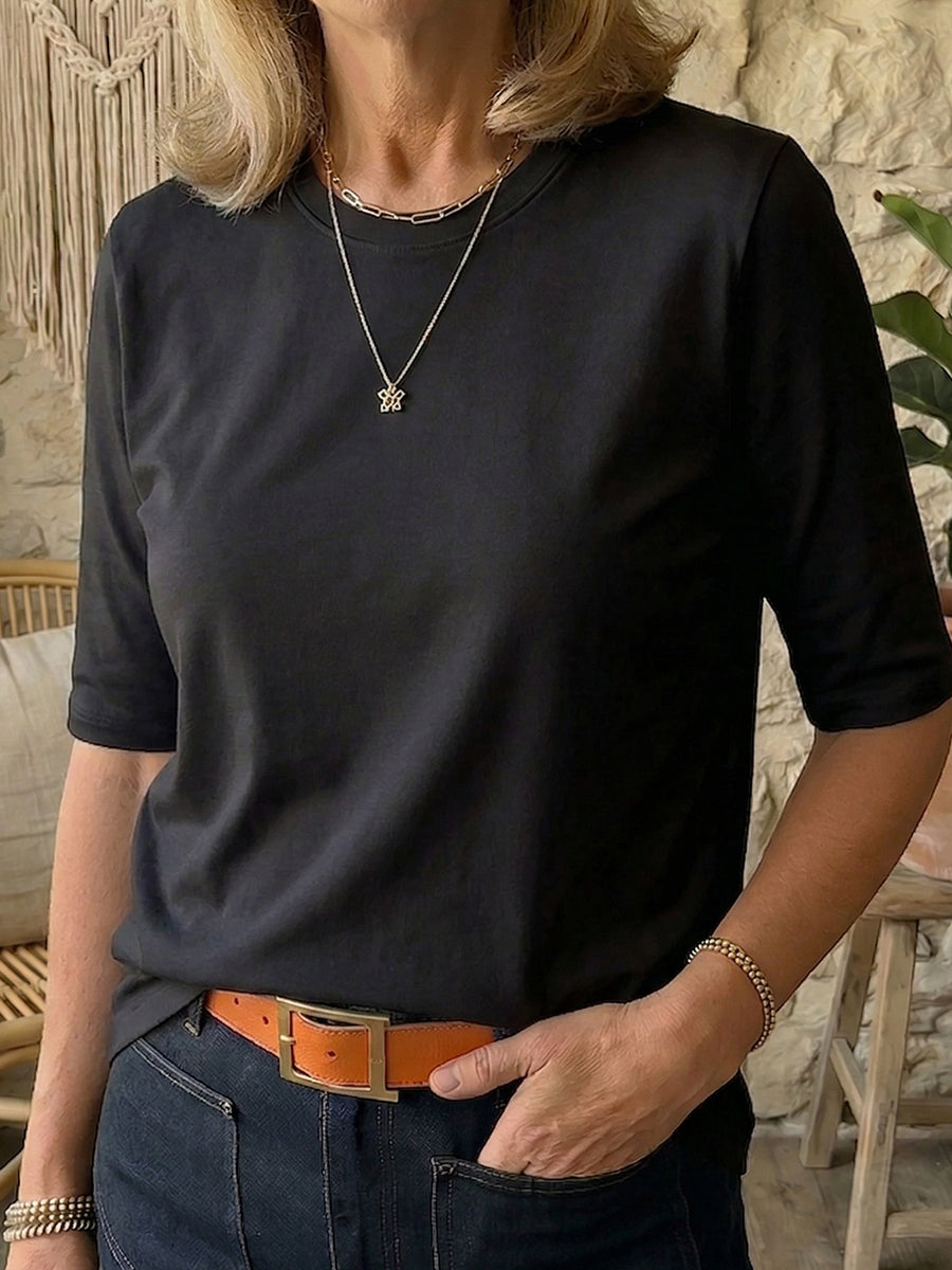 Eliska | Relaxed Half-Sleeve T-Shirt