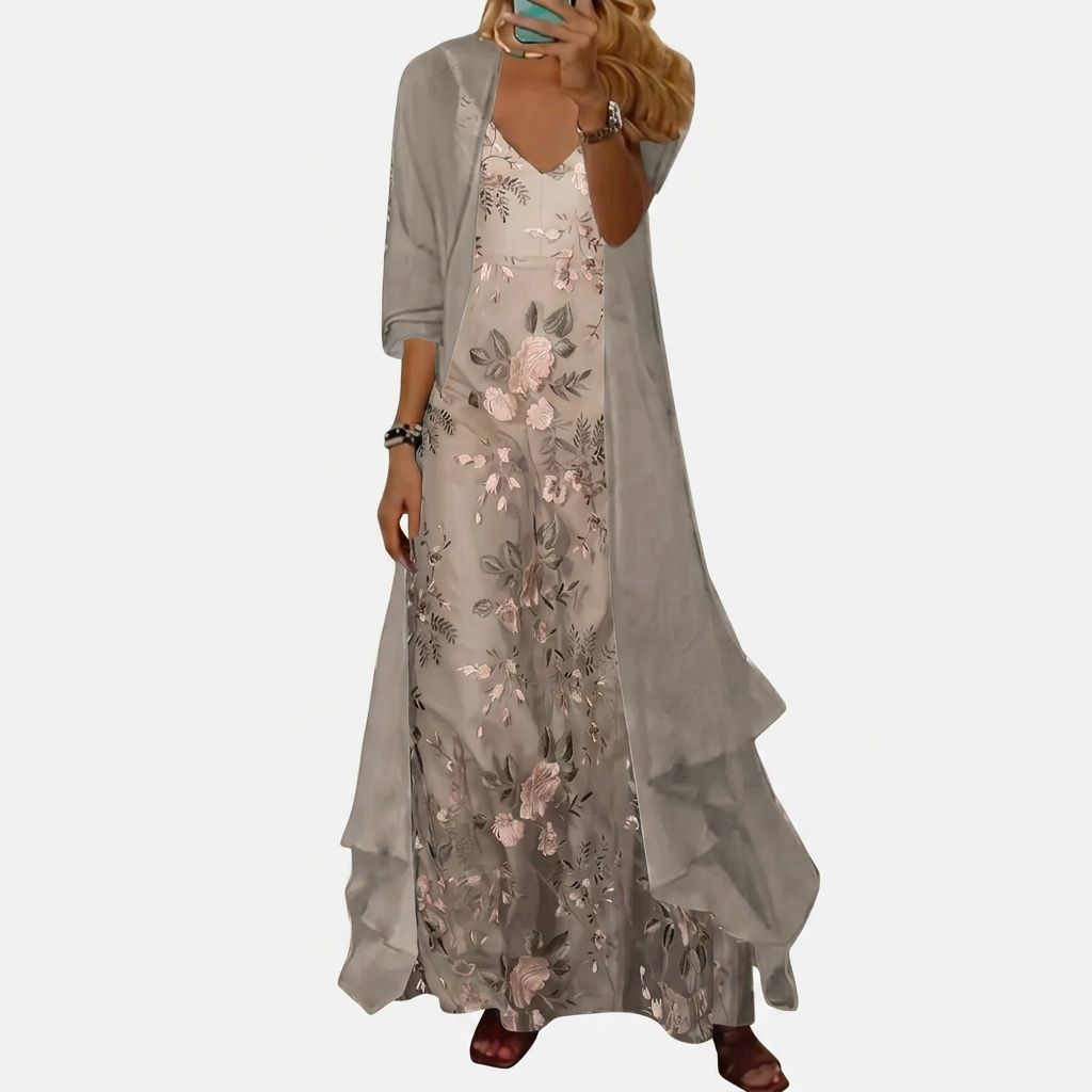 Florence | Women's Maxi Dress and Jacket Set