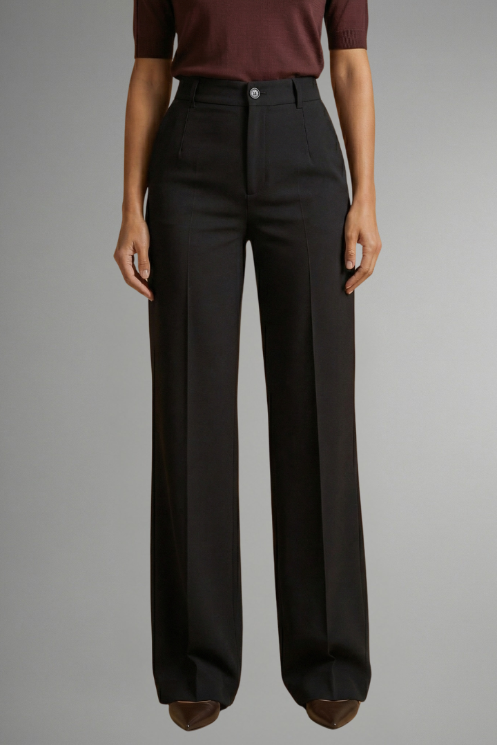 Georgia | Women's High-Waisted Straight-Leg Trousers