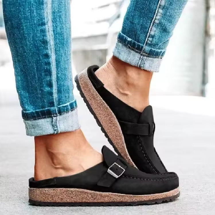 Gianna | Buckle Slip-On Loafers