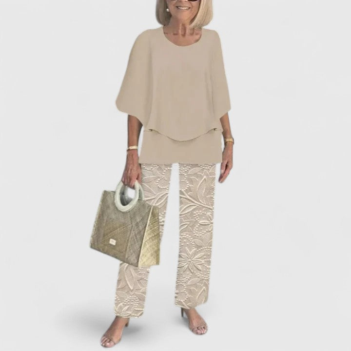 Harperly | Women's Relaxed Two-Piece Matching Top and Pants Set