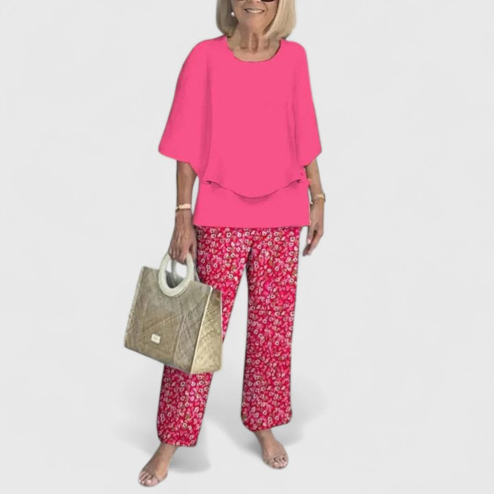 Harperly | Women's Relaxed Two-Piece Matching Top and Pants Set