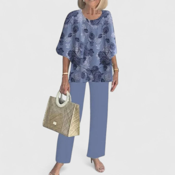 Harperly | Women's Relaxed Two-Piece Matching Top and Pants Set