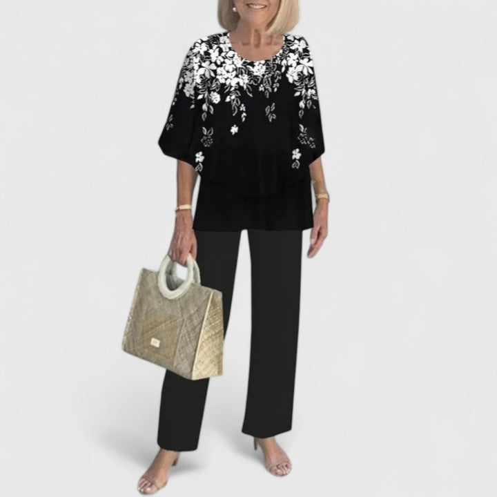 Harperly | Women's Relaxed Two-Piece Matching Top and Pants Set