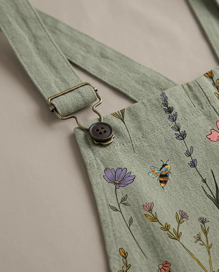 Jocelyn | Women’s Botanical Print Jumpsuit with Patch Pockets