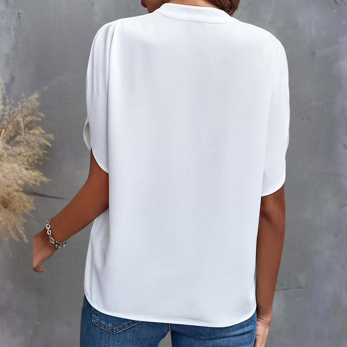 Laura | Women's V-Neck Split Sleeve Blouse