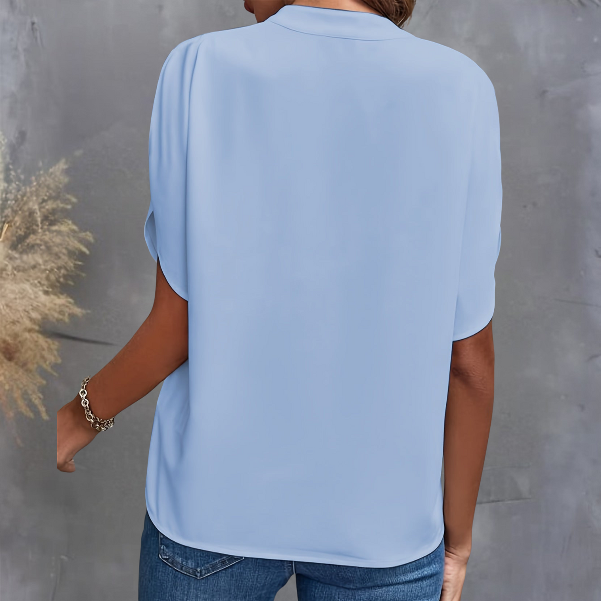Laura | Women's V-Neck Split Sleeve Blouse