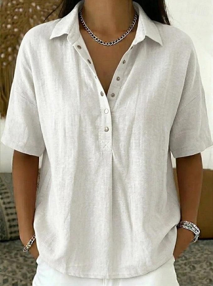 Lauren | Women's Casual Button-Down Shirt with Classic Collar