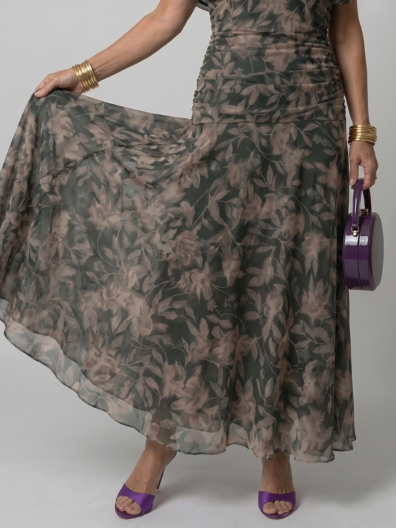 Lavinia | Women’s Floral Print Off-Shoulder Midi Dress