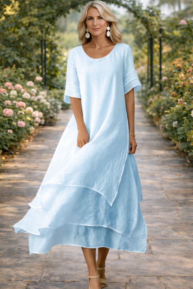 Linora | Women's Flowing Neckline Dress