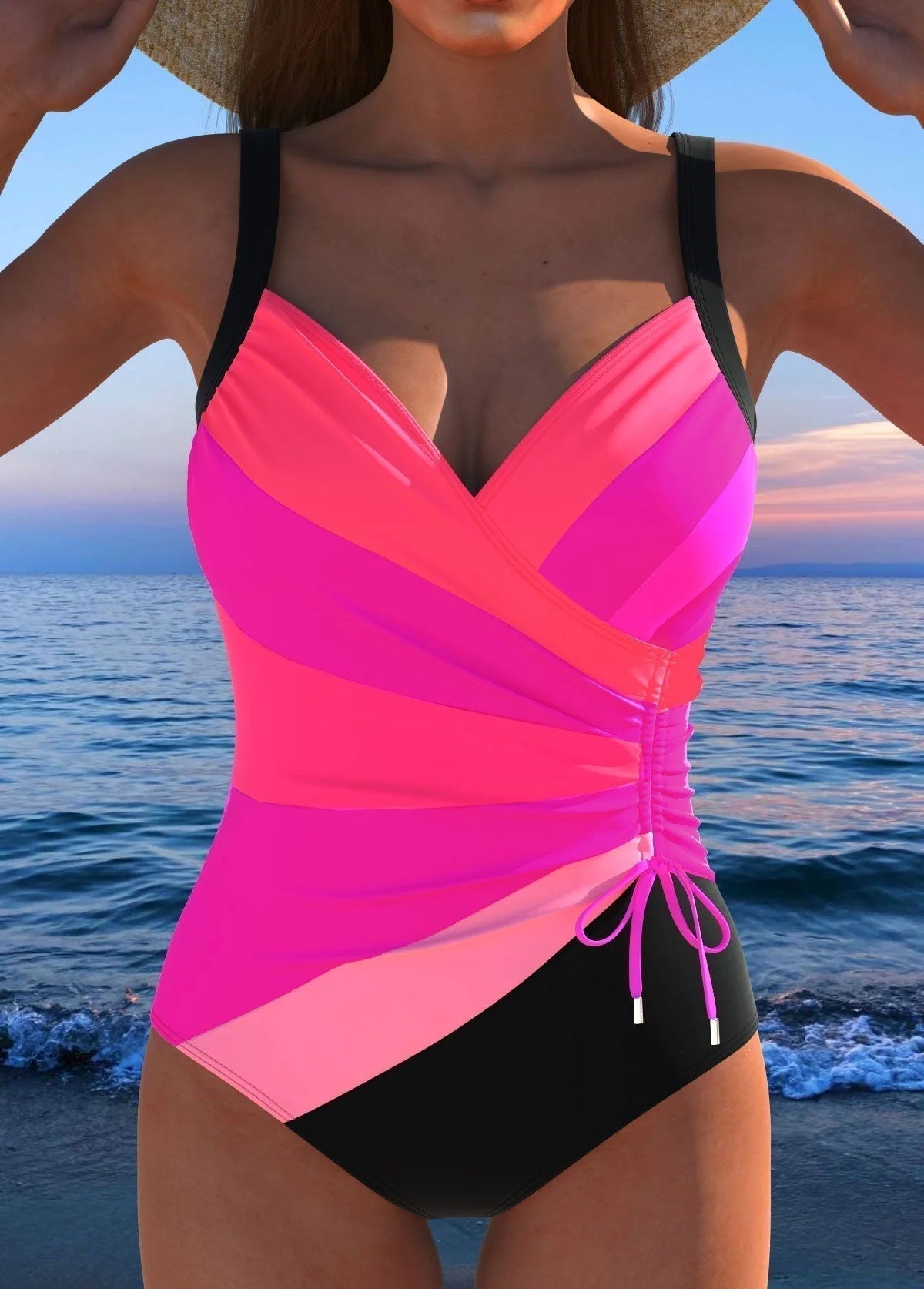 Lorna | Women's Printed Tummy-Control Swimsuit