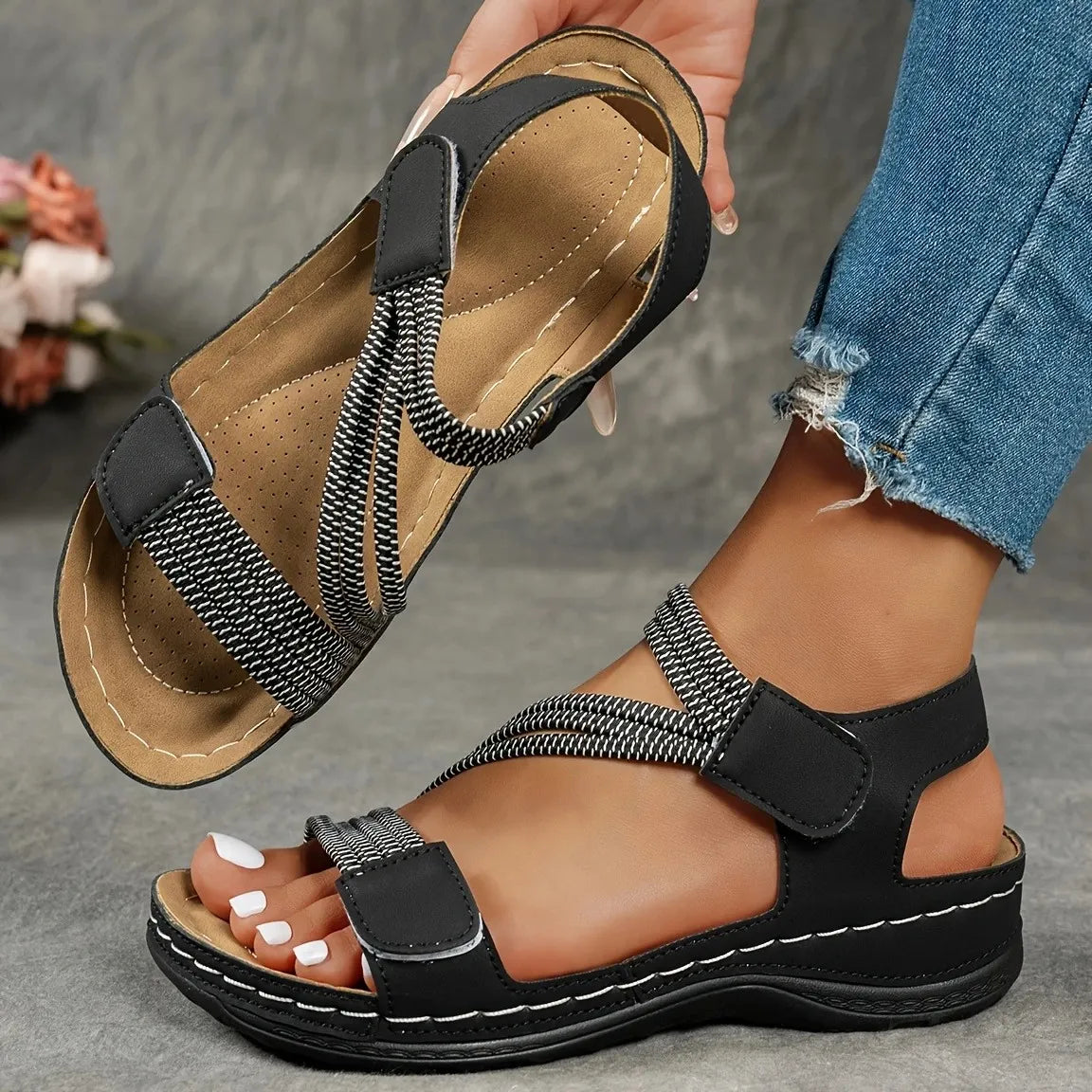 Lucia | Adjustable Cushioned Sandals
