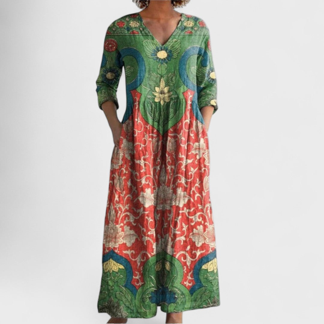 Lucinda | Vintage Floral Maxi Dress