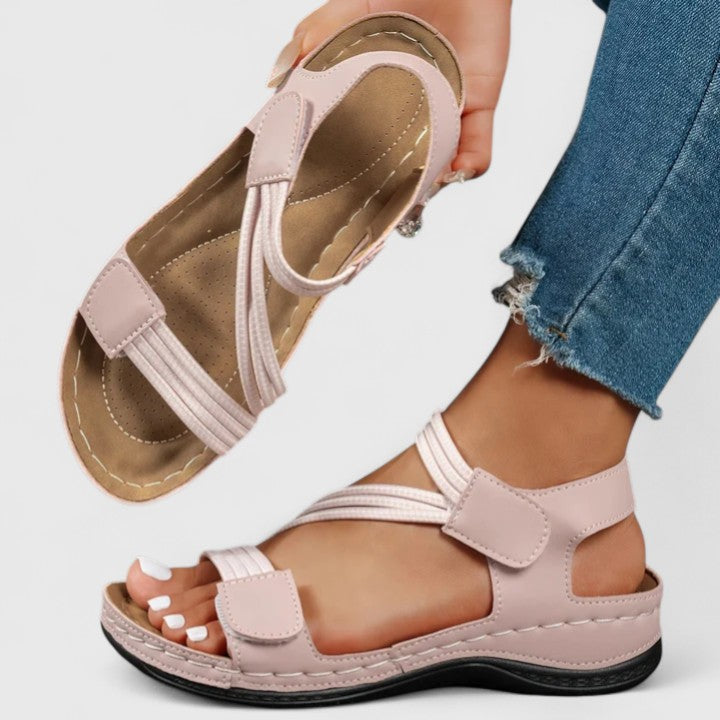 Lydia | Women's Adjustable Support Sandals with Contoured Footbed