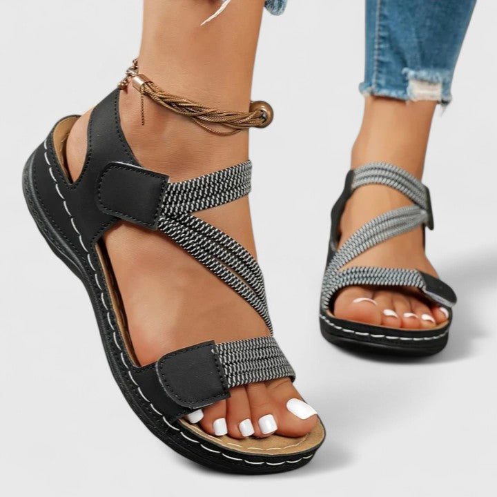 Lydia | Women's Adjustable Support Sandals with Contoured Footbed