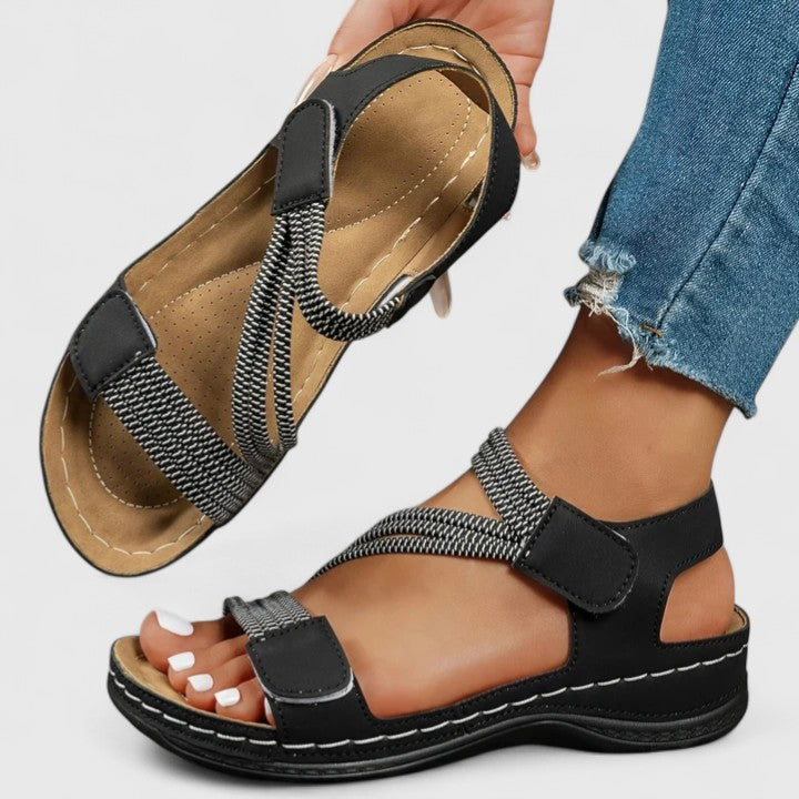 Lydia | Women's Adjustable Support Sandals with Contoured Footbed