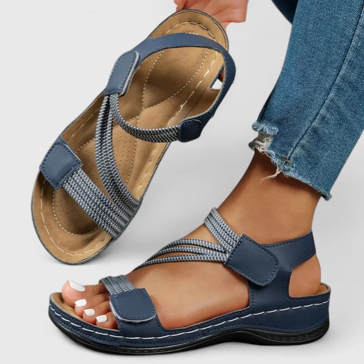 Lydia | Women's Adjustable Support Sandals with Contoured Footbed
