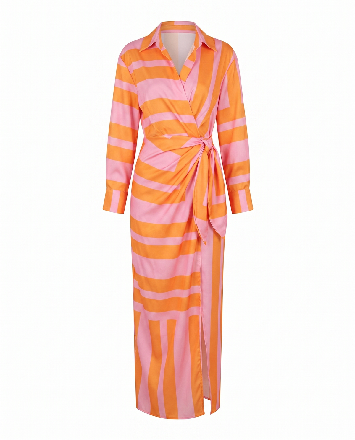 Marina | Women's Tropical Leaf Print Wrap Maxi Dress