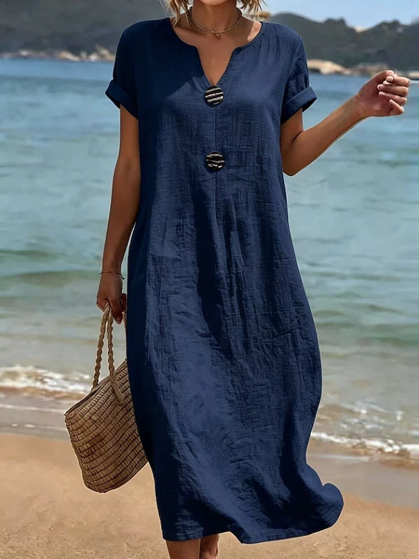 Marina | Women's Button-Front Beach Maxi Dress