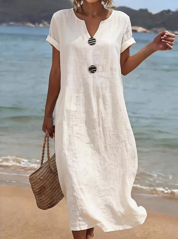Marina | Women's Button-Front Beach Maxi Dress