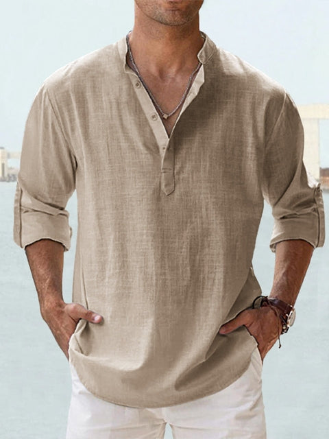 Max | Men's Breathable Button-Up Shirt with Tailored Fit