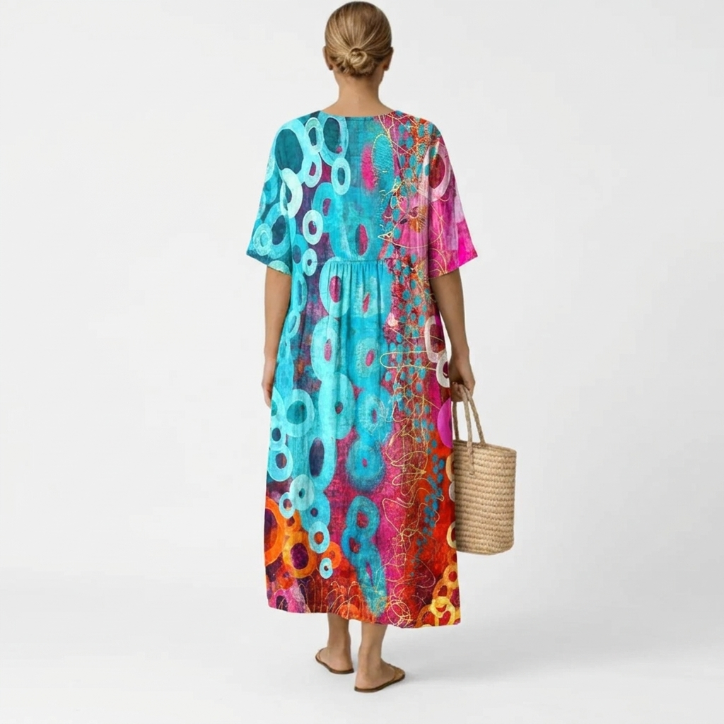 Raelyn | Women's Tie-Dye Short-Sleeve Dress